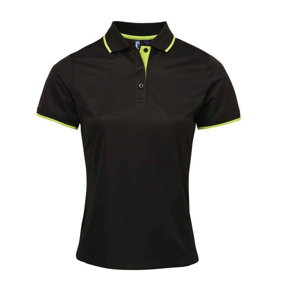 Premier Womens/Ladies Coolchecker Contrast Pique Polo Shirt