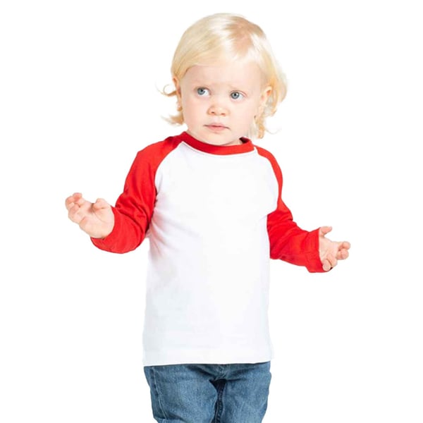 Larkwood Lasten pitkähihainen baseball-T-paita