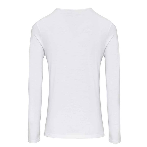 Premier Womens/Ladies Long John Plain Roll Sleeve T-Shirt