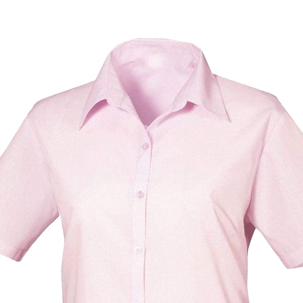 Premier Womens/Ladies Poplin Short-Sleeved Blouse