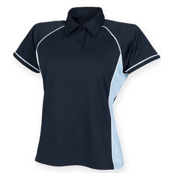 Finden & Hales Womens/Ladies Piped Performance Polo Shirt