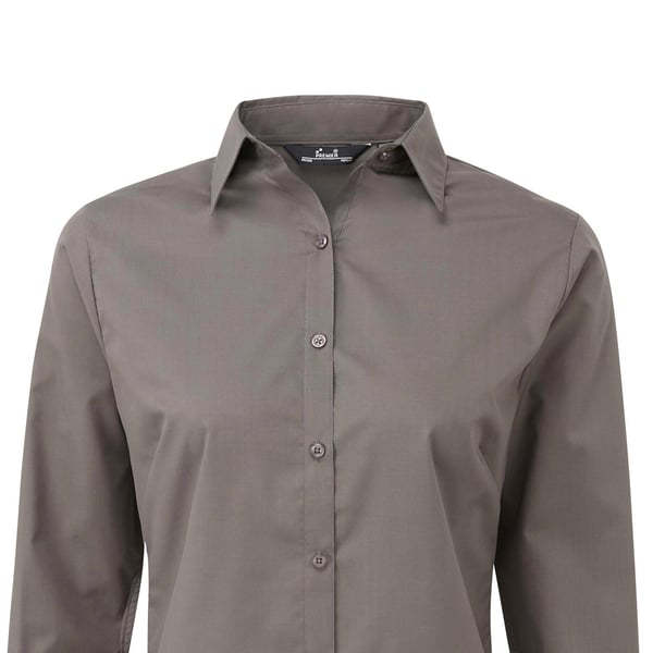 Premier Womens/Ladies Long-Sleeved Shirt