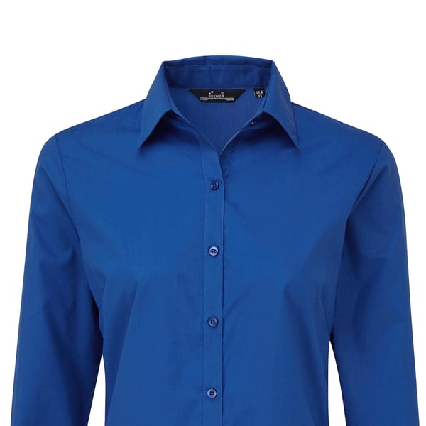 Premier Womens/Ladies Long-Sleeved Shirt
