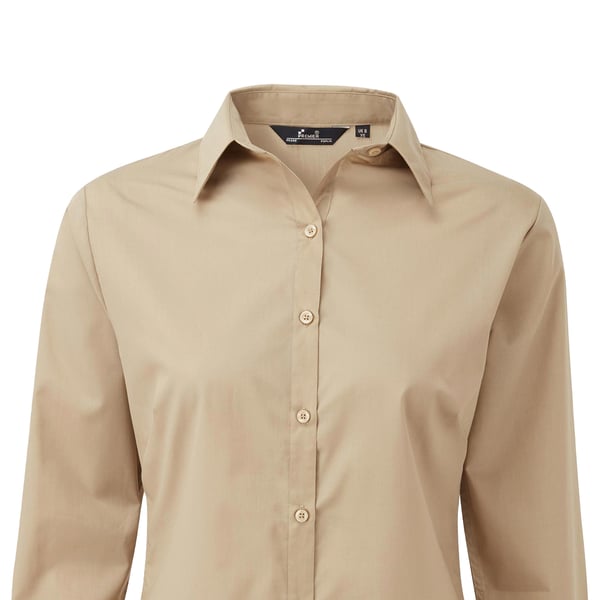 Premier Womens/Ladies Long-Sleeved Shirt