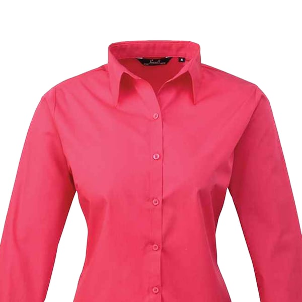 Premier Womens/Ladies Long-Sleeved Shirt