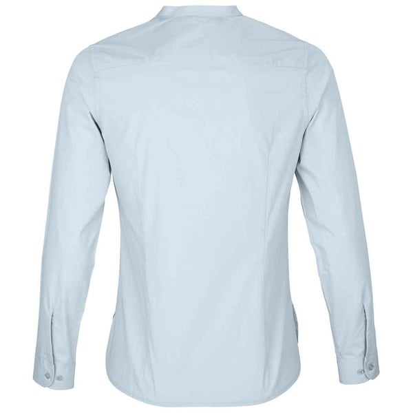 NEOBLU Womens/Ladies Poplin Bart Mao Collar Formal Shirt