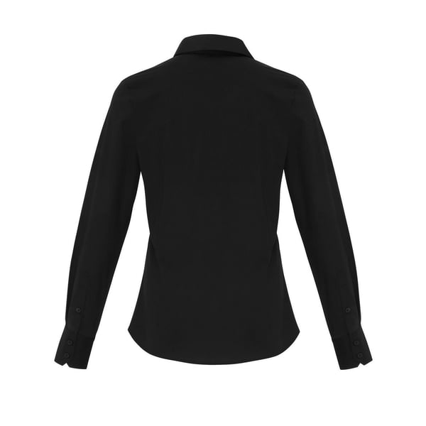 Premier Womens/Ladies Poplin Stretch Long-Sleeved Shirt