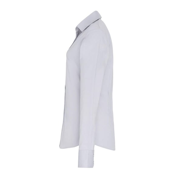 Premier Womens/Ladies Poplin Stretch Long-Sleeved Shirt