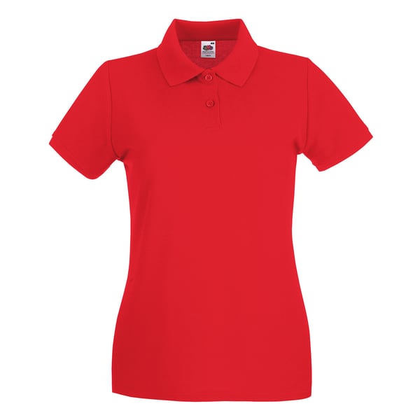 Fruit of the Loom Womens/Ladies Premium Cotton Pique Lady Fit Polo Shirt