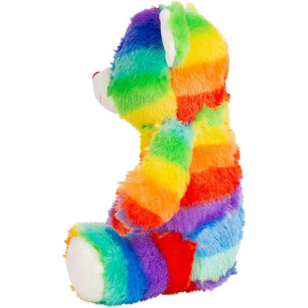 Mumbles Zipped Rainbow Bear Plush Toy