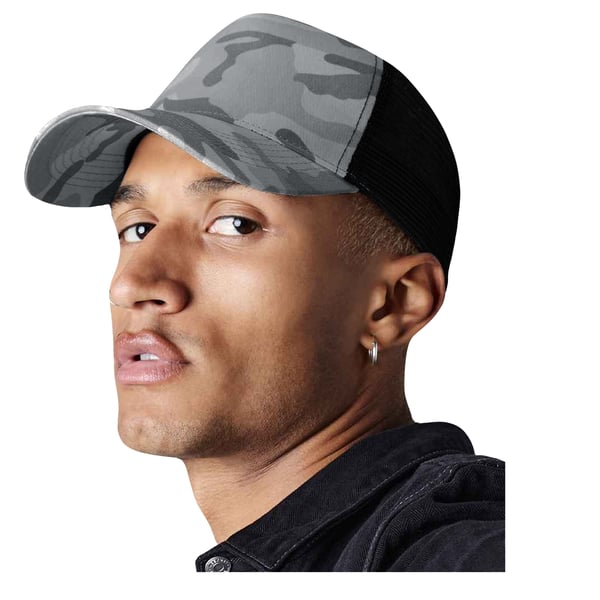 Beechfield Unisex Adult Camo Snapback Trucker Cap
