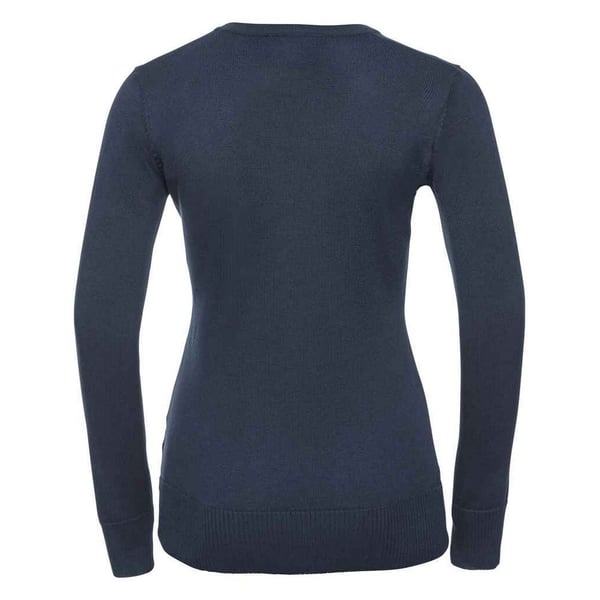 Russell Collection Womens/Ladies Cotton Acrylic V Neck Sweatshirt