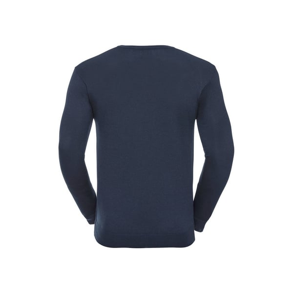 Russell Collection Mens Cotton Acrylic V Neck Sweatshirt