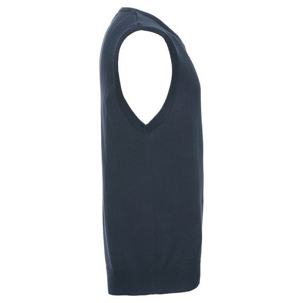 Russell Collection Mens Cotton Acrylic V Neck Sleeveless Sweatshirt