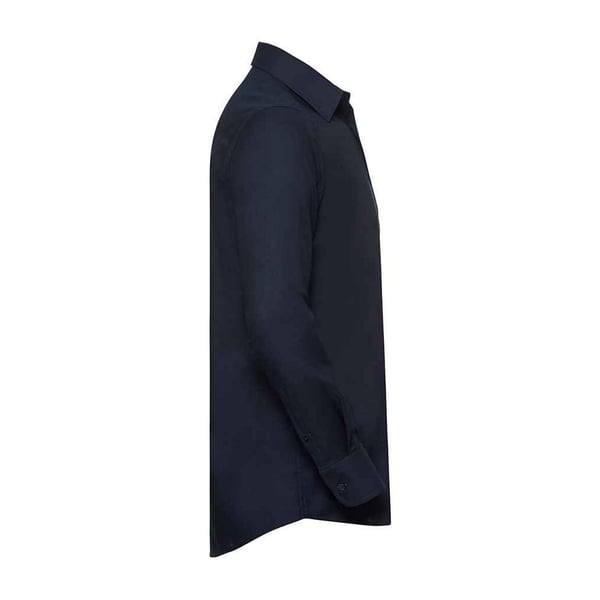 Russell Collection Mens Oxford Tailored Long-Sleeved Formal Shirt