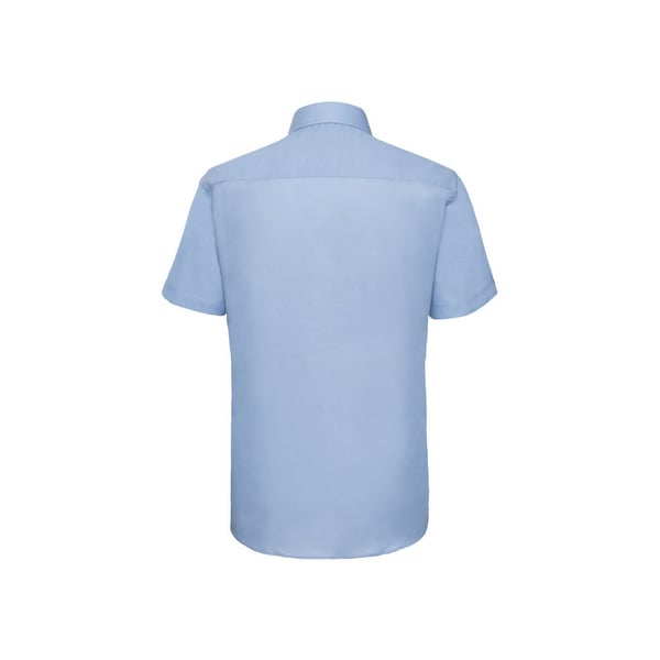 Russell Collection Mens Oxford Tailored Short-Sleeved Shirt