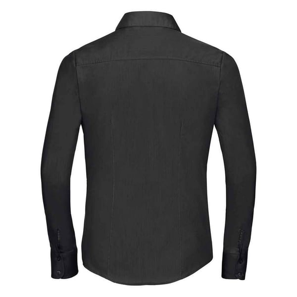 Russell Collection Womens/Ladies Poplin Fitted Long-Sleeved Formal Shirt