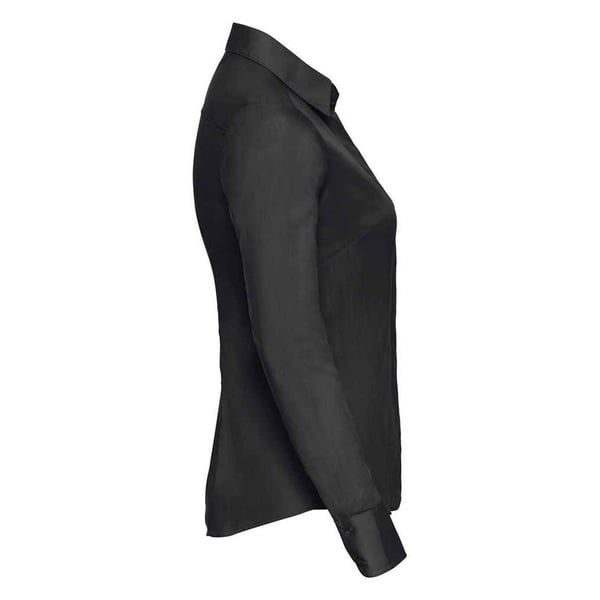 Russell Collection Womens/Ladies Poplin Fitted Long-Sleeved Formal Shirt
