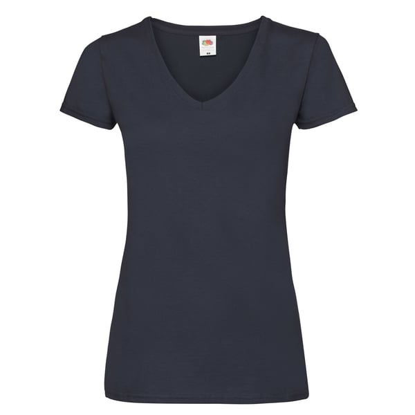 Fruit Of The Loom Womens/Ladies V Neck Lady Fit T-Shirt