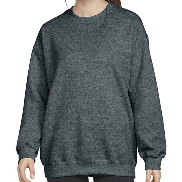 Gildan Miesten Heather-collegepaita pyöreällä pääntiellä