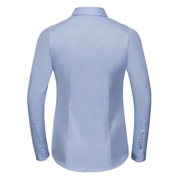 Russell Collection Womens/Ladies Herringbone Long-Sleeved Formal Shirt