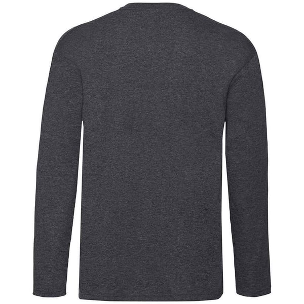 Fruit of the Loom Unisex Adult Valueweight Plain Long-Sleeved T-Shirt