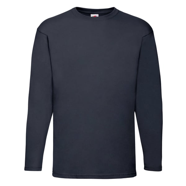 Fruit of the Loom Unisex Adult Valueweight Plain Long-Sleeved T-Shirt
