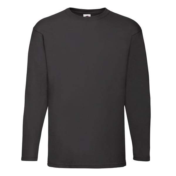 Fruit of the Loom Unisex Adult Valueweight Plain Long-Sleeved T-Shirt