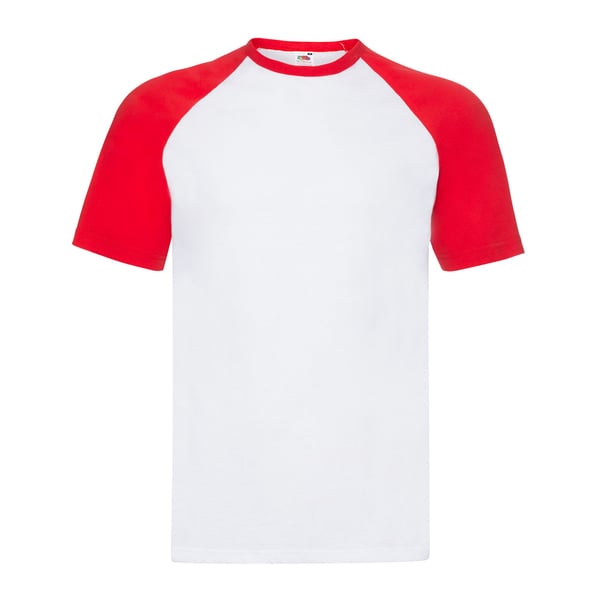 Fruit of the Loom Unisex Adult Contrast Baseball T-Shirt