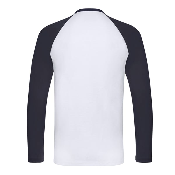 Fruit of the Loom Unisex Adult Contrast Long-Sleeved Baseball T-Shirt