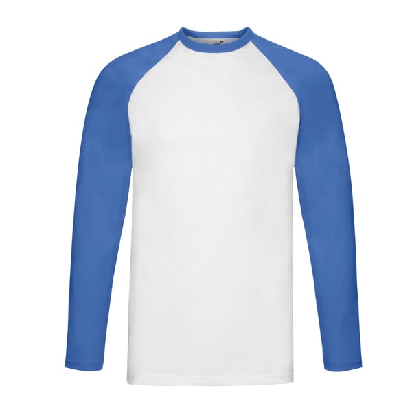 Fruit of the Loom Unisex aikuisten kontrastivärinen pitkähihainen baseball-T-paita
