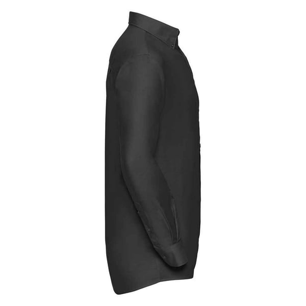 Russell Collection Mens Oxford Easy-Care Long-Sleeved Formal Shirt