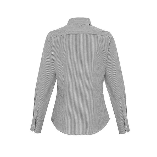 Premier Womens/Ladies Striped Oxford Long-Sleeved Formal Shirt