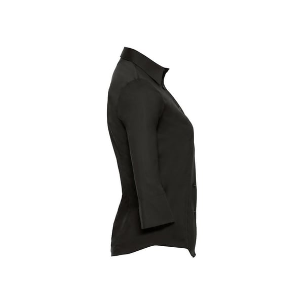 Russell Collection Womens/Ladies Easy-Care Fitted 3/4 Sleeve Formal Shirt