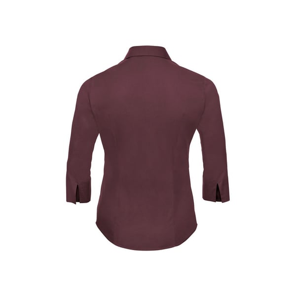 Russell Collection Womens/Ladies Easy-Care Fitted 3/4 Sleeve Formal Shirt