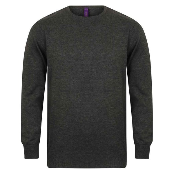Henbury Mens Cotton Acrylic Crew Neck Sweatshirt
