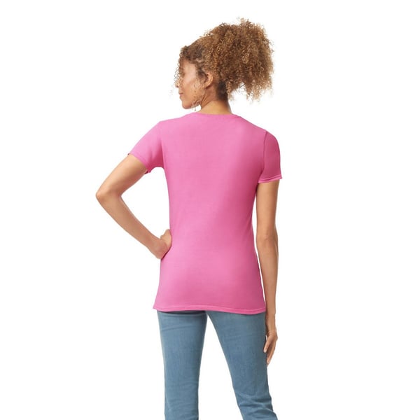 Gildan Womens/Ladies Softstyle Plain Ringspun Cotton Fitted T-Shirt