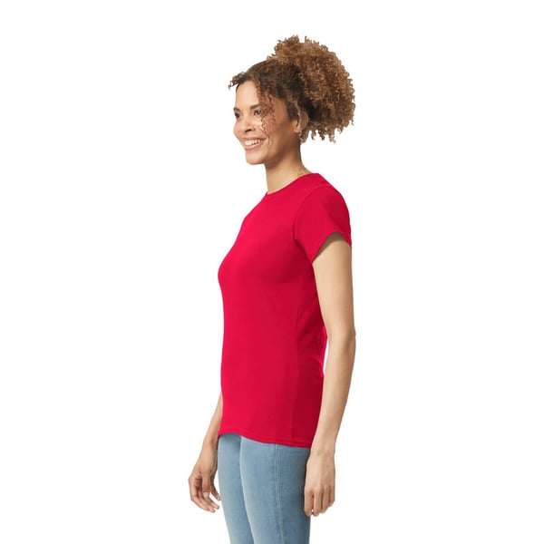 Gildan Womens/Ladies Softstyle Plain Ringspun Cotton Fitted T-Shirt