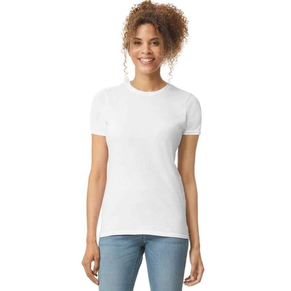 Gildan Womens/Ladies Softstyle Plain Ringspun Cotton Fitted T-Shirt