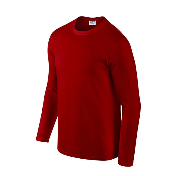 Gildan Unisex Adult Softstyle Plain Long-Sleeved T-Shirt