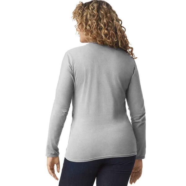 Gildan Unisex Adult Softstyle Plain Long-Sleeved T-Shirt