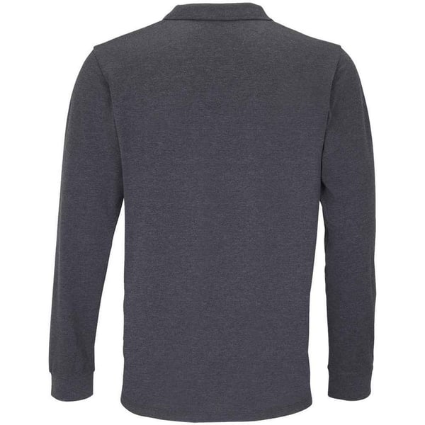 SOLS Unisex Adult Planet Marl Pique Long-Sleeved Polo Shirt