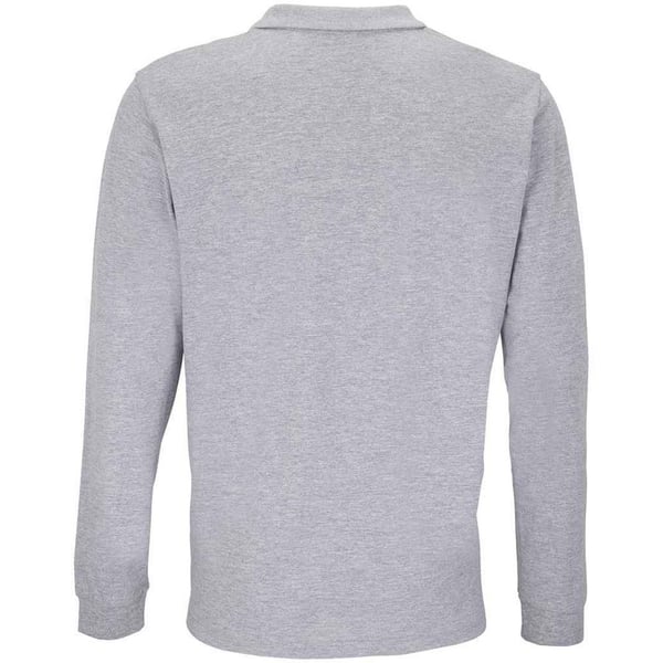 SOLS Unisex Adult Planet Marl Pique Long-Sleeved Polo Shirt