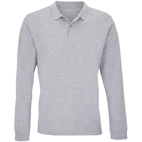 SOLS Unisex Adult Planet Marl Pique Long-Sleeved Polo Shirt