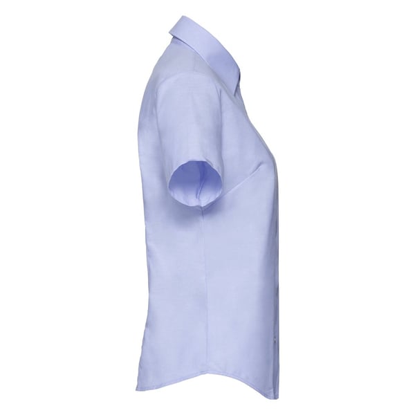 Russell Collection Womens/Ladies Oxford Short-Sleeved Shirt