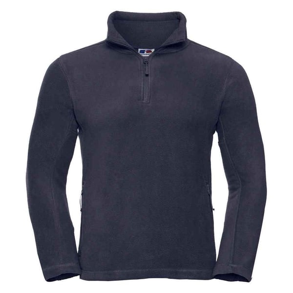 Russell Mens Zip Neck Outdoor Fleece Top
