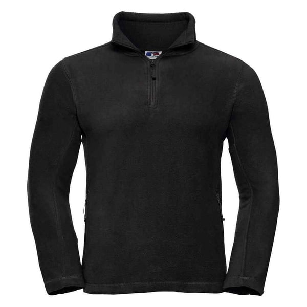 Russell Mens Zip Neck Outdoor Fleece Top