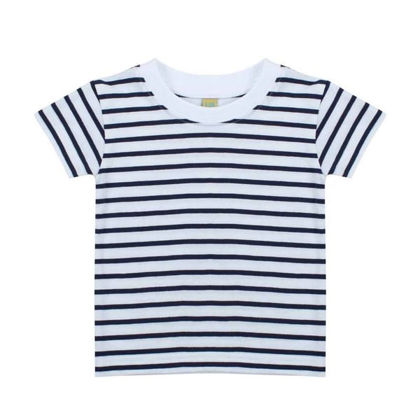 Larkwood Childrens/Kids Striped Crew Neck T-Shirt