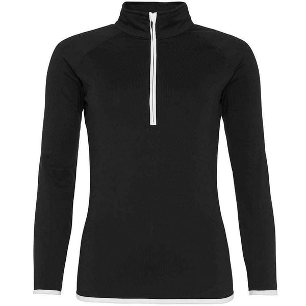 AWDis Cool Womens/Ladies Half Zip Girlie Sweat Top