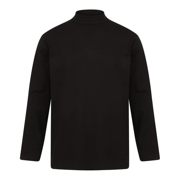 Henbury Mens Roll Neck Long-Sleeved Top